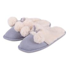 totes Ladies Cord Faux fur Lined Mule Slipper