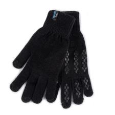totes Mens Stretch Knitted Smartouch Gloves Black