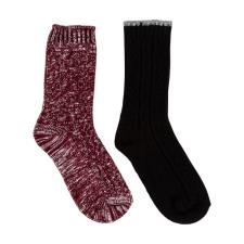 totes Ladies Twin Pack Cable Knit Wool Blend Socks