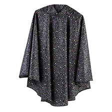 totes Panther Print Poncho with Pocket 