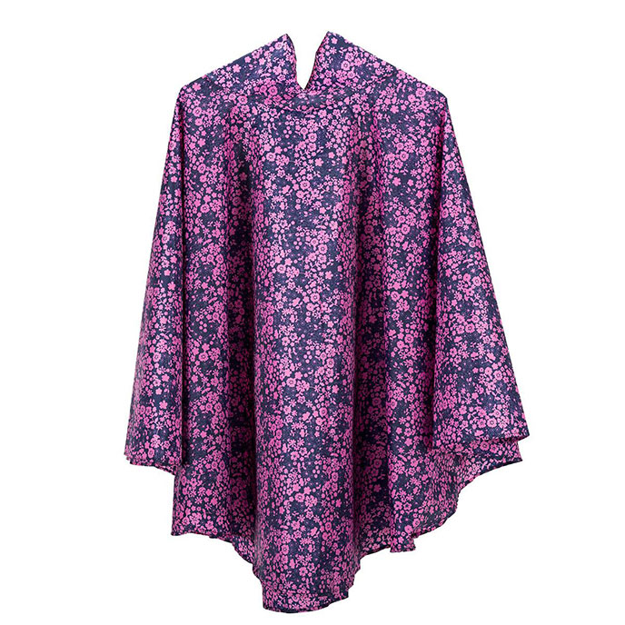 totes Ditsy Floral Poncho with Pocket 