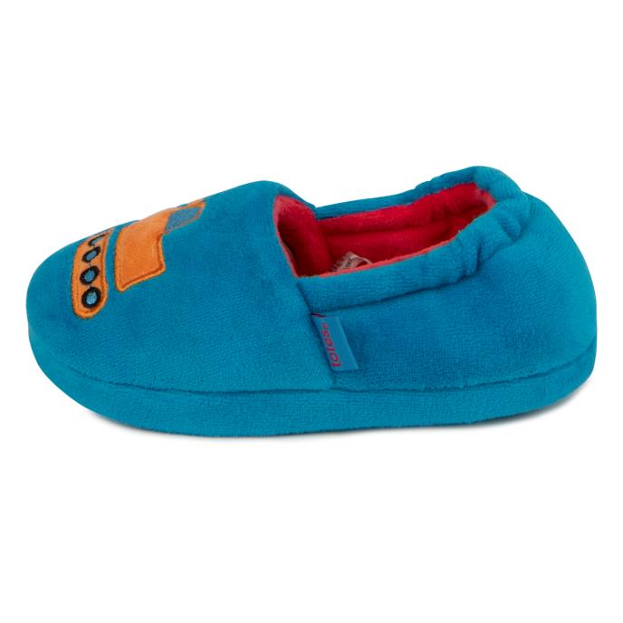 totes Kids Applique Vehicle Slippers Blue