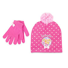 Children&#39;s Disney Princess Hat &amp; Glove Set Pink