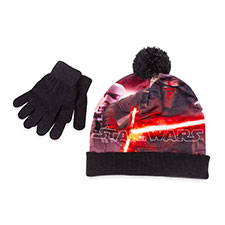 Children&#39;s Star Wars Hat &amp; Glove Set Plain Black
