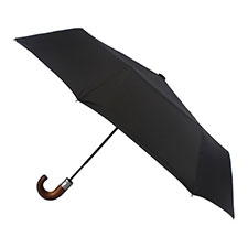 totes Automatic Classic Wood Crook Umbrella 