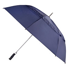 totes Auto Open Windproof Double Canopy Umbrella  