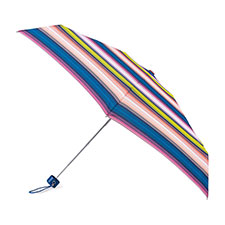 totes Compact Round Affinity Stripe Print Umbrella