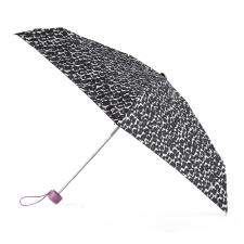 totes Compact Round Pink/Grey Animal Print Umbrella