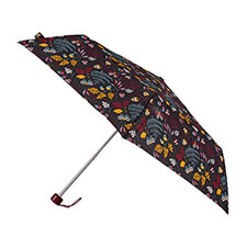 totes Supermini Embroidered Forest Print Umbrella (3 Section)
