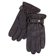 Isotoner Mens Smartouch Leather Gloves