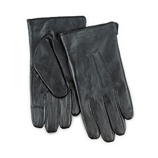 Isotoner Mens Smartouch Water Repellent 3 Point Gloves  Black