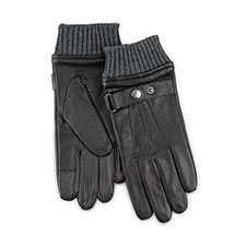 Isotoner Heritage Mens Smartouch Leather Gloves