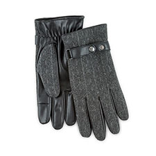 Isotoner Mens Smartouch Woven Gloves 