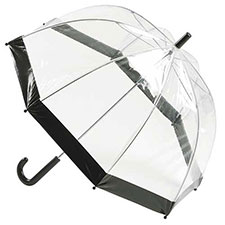 totes Black Clear Dome Umbrella 