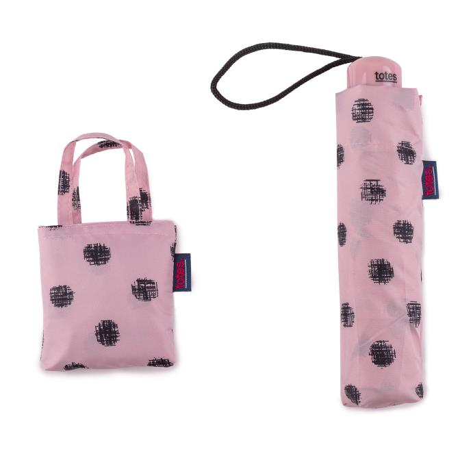 totes Supermini Stitched Dot &amp; Matching Bag in Bag shopper 
