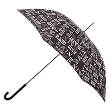 totes Rain Print Elegant Walker Umbrella