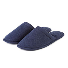 Isotoner Mens Textured Mule Slippers 