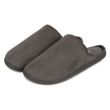 Isotoner Mens Perforated Suedette Mule Slippers