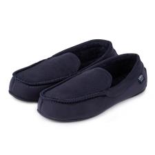 Isotoner Mens Airtex Suedette Moccasin Slippers