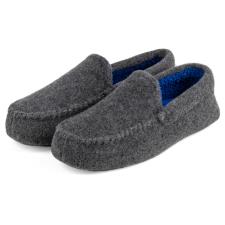 Isotoner Mens Felt Moccasin With Contrast Lining Slipper