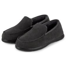 Isotoner Mens Iso-Flex Real Suede Moccasin Slipper